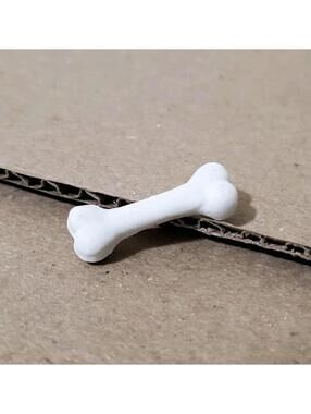 Vintage Jasman Puppy in My Pocket Bone Accessory White Miniature Dog Toy Part